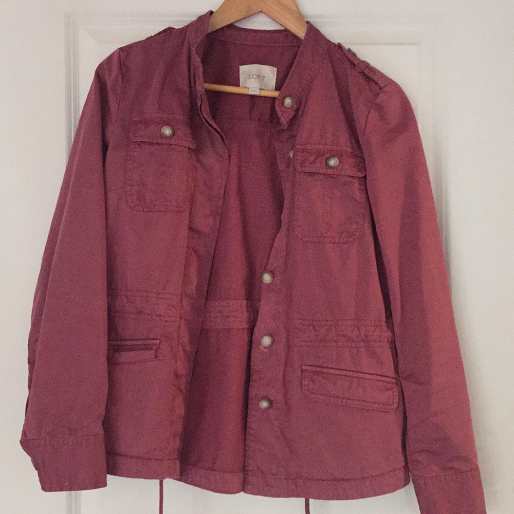 Ann Taylor Military style Cotton Blazer